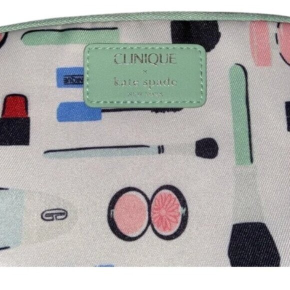 Clinique x Kate Spade cosmetic bag NWOT - Picture 2 of 2